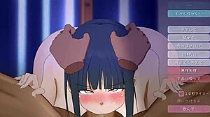 Gameplay: She Visits Your House for Deepthroat Blowjob in Hentai Game Part 2