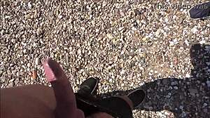 Public shameless trick, stranger fucks me raw without a condom in open view