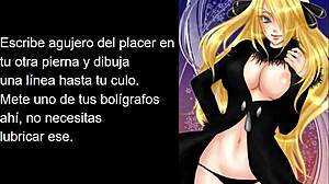 Cynthia dominates with anal JOI in Spanish Pokemon roleplay