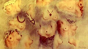 Vintage erotic drawings showcase retro comic animations with sensual themes