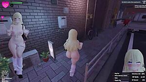 Secret Flasher Manaka Streaks from Home to Clothing Store in Wild Display.