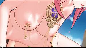 Do you want Yae Miko fucked hard in missionary before she rides your dick