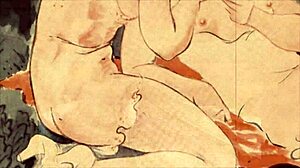 빈티지 에로틱 드로잉이 레트로 코믹 애니메이션으로 감각적 테마 선보이다