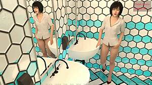 Rough Bathroom Fuck at School with Hot Friend