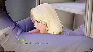 feeling so aroused with big tits blonde in public outdoor sex game hentai