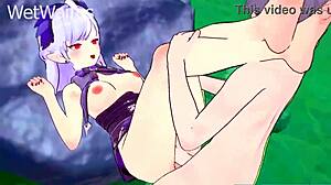 Vivian loses her virginity in intense squirting session from Zenless Zone Zero