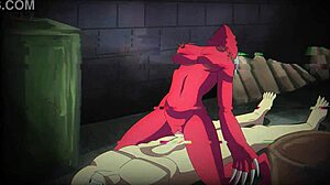 resident evil babe sucks cock in intense scene
