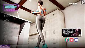 wife hides in couch sucking my erect penis while husband watches me cum inside her