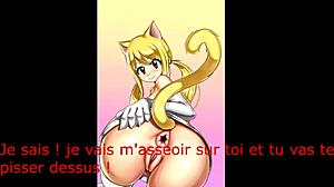 Lucy Heartfilia dominates with assplay and femdom in hentai JOI