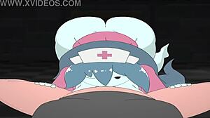 Spooky Nurse Gives Intense Blowjob with Creampie in Hospital