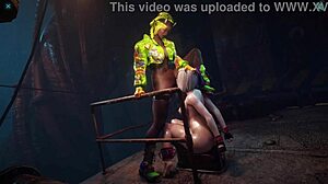 Terra’s Curvy Body Gets Intense Pussy Licking in Teen Titans Game