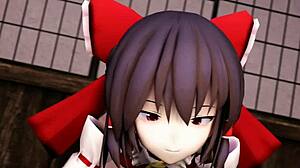 Reimu Hakurei Big Tits Hentai Compilation With Intense Scenes