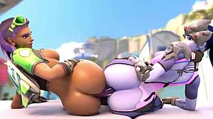 widowmaker appears in this sfm hmv set to i like that with overwatch elements