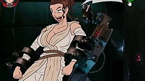 Star Wars Parody with Curvy Cartoon Huge Tits