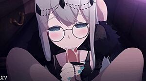 Susia boldly sucks your cock in this hentai game scene with intense oral anime action