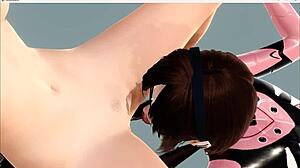 Evangelion Yuri Hentai Parody with Asuka and Marie in Amazing Lesbian Sex Scene from 3D Japanese Manga