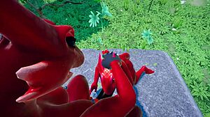i'm caught in a messy kobold threesome, help me out