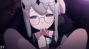 Susia boldly sucks your cock in this hentai game scene with intense oral anime action