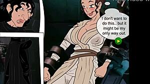 Star Wars Parody with Curvy Cartoon Huge Tits