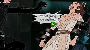 Star Wars Parody with Curvy Cartoon Huge Tits