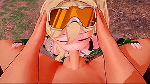 ballora x ballora hentai with big tits and anime boobs