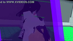 Purple-Haired Woman Taken Hard in Hentai Scene