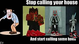 Гореща богата Roblox egirl жадува моя дебел кур