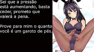 mai sakurajima te humilha com pés femdom, pronto pra falhar no nut november?