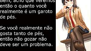 mai sakurajima te humilha com pés femdom, pronto pra falhar no nut november?