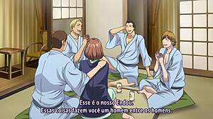 Hentai wife joins friends while husband watches in wild scene