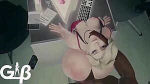 hey, angela mercy from overwatch is taking on a huge cock... wanna see?