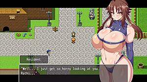 Rathi The Rookie Knight Sucks Big Bunny Tits In Intense Blowjob Action