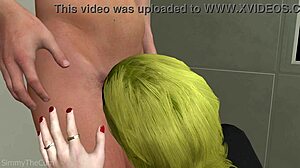 Hey, wanna see space lovers give a juicy blowjob in 3D animation?