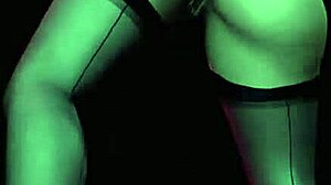Hot Cougar Striptease with Big Tits Dancing in 3D