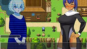 intriguing hypnosis town with blowjob scenes in this hentai game
