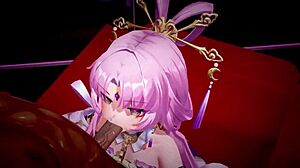 Hey, check out these Honkai Star Rail characters in wild 3D hentai MMD action scenes.