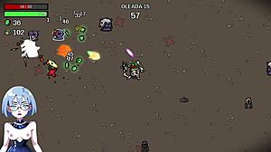 Brotato gameplay features big tits and oppai in hentai action