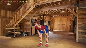 Meet and Fuck traps busty giant in booby trap with intense tit and ass action.