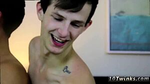 Jessie the bareback boy drenched in cum during gay manga sex