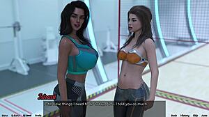 Stranded in space 138 - petite brunette obsessed with busty milf's huge rack!