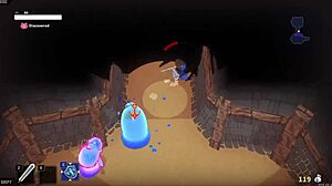 Mann, Labyrinth of Estrapas Gameplay wird geil mit 3D-Dom und Femdom-Blowjobs