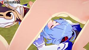 Ganyu gets creampied hard in Genshin Impact sexy animation.