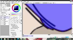 Artist sketches ecchi upskirt view of black clover girl in panties under skirt.