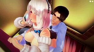 Calls From Husband Interrupt 3D Hentai Mommy Big Tits Uncensored Action In 4K 60FPS Game