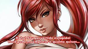 Erza Scarlet Dominates You in Femdom Hentai JOI