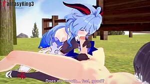 Ganyu gets creampied hard in Genshin Impact sexy animation.