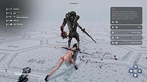 In this Stellar Blade nude mod playthrough part 5, the curvy character explores new outfits and sexy game scenes.