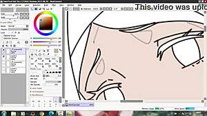 Artist sketches ecchi upskirt view of black clover girl in panties under skirt.