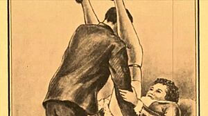 빈티지 에로틱 드로잉에서 흥분 느껴.