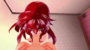 Rias Gremory invites fucking in bathroom HS DXD